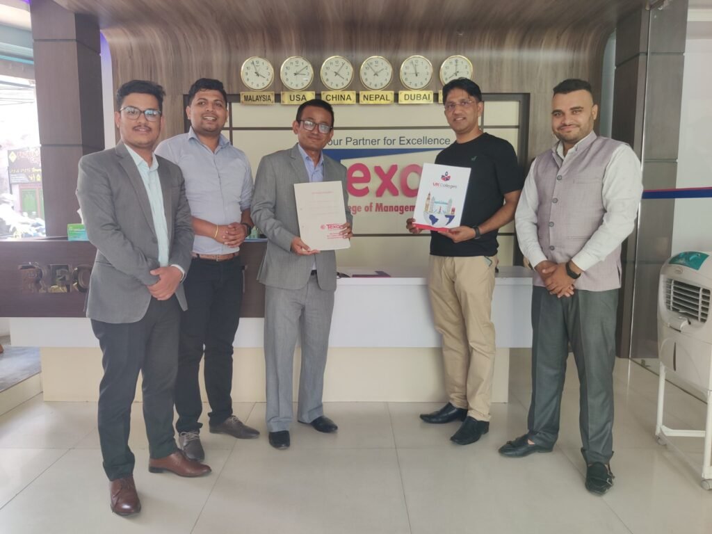 An MOU signed between UK Colleges Pvt Ltd. & Texas Education Network