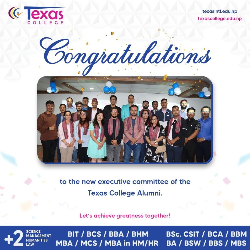 Congratulations to the New Executive Committee of the Texas College Alumni