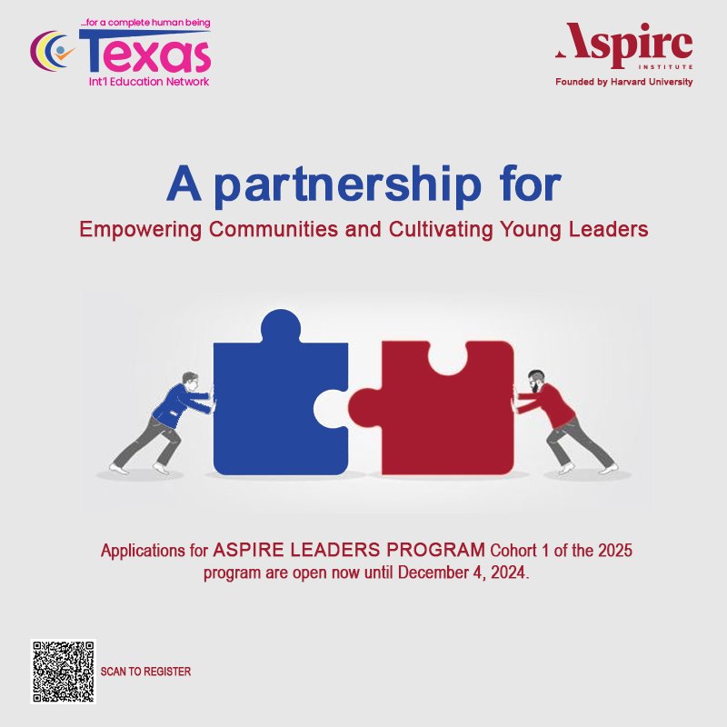 Texas International Education Network Partners with Aspire Institute to Empower Communities and Develop Young Leaders