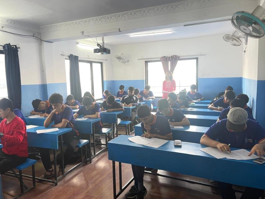 SEE Appeared Students Visit Texas International College for Mock Test Experience